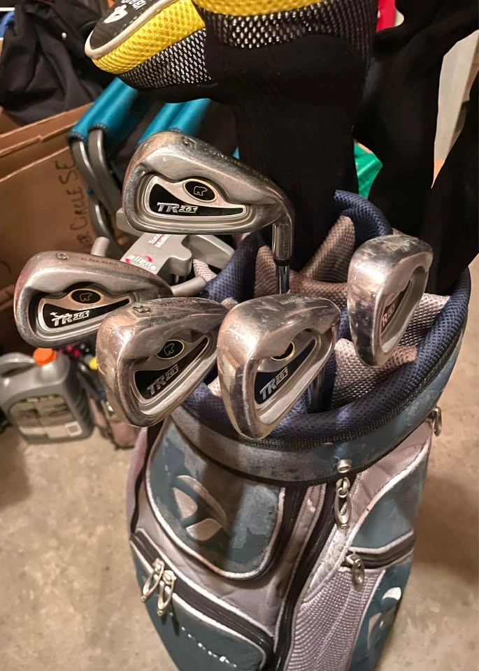 Golden Bear Golf Clubs with Taylor Made bag and Alien putter - photo 3