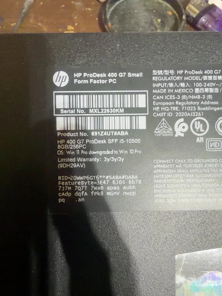 HP ProDesk i5-10500 Desktop PC – 16GB RAM + SSD + 24” Monitor - photo 3