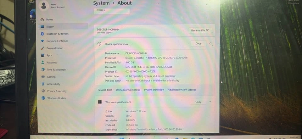 Dell Latitude E6540 – Intel i7 – 8GB RAM – 500GB – Windows 11 - photo 2