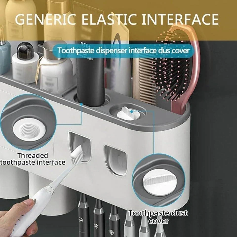 BRAND NEW Bathroom Toothbrush Holder & Automatic Toothpaste Disp - photo 4