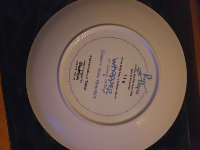 PenDelfin Whopper at Cobble Cottage Collector Plate - photo 4