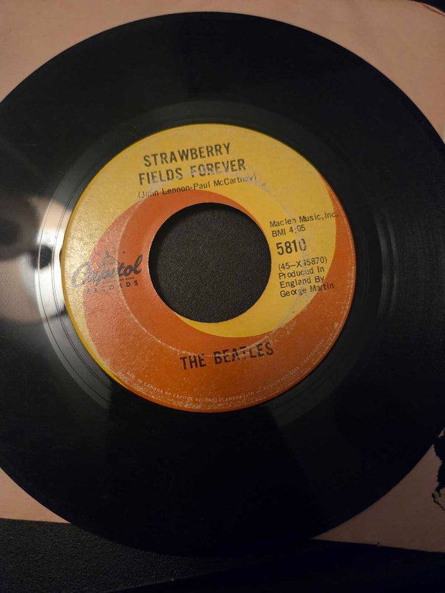 The Beatles 45 RPM Vinyl Records
