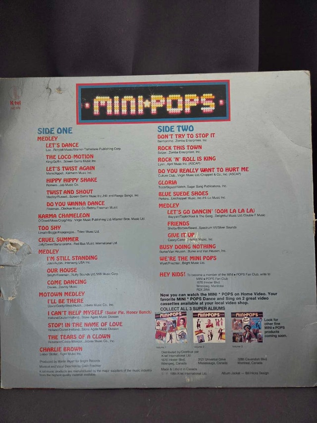 Mini Pops Let's Dance Vinyl Record - photo 2