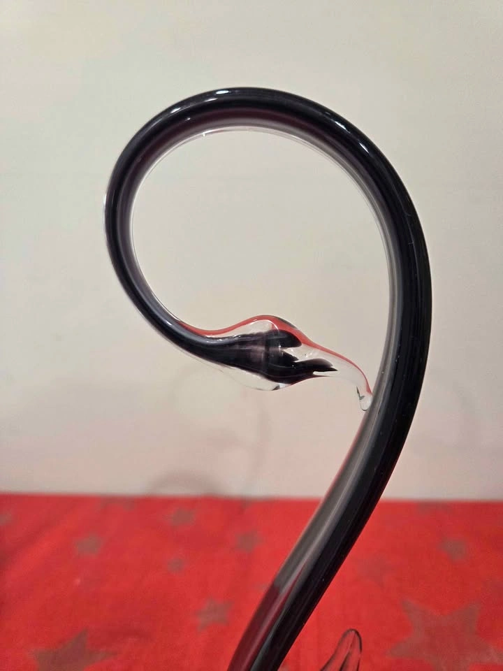 Vintage Maruno Swan Sculpture, Dark Purple - photo 4