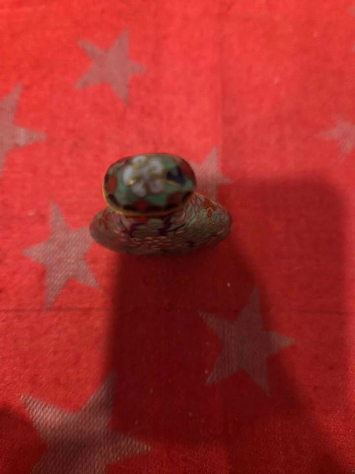 Antique Chinese Cloisonne Enamel Snuff Bottle - photo 5