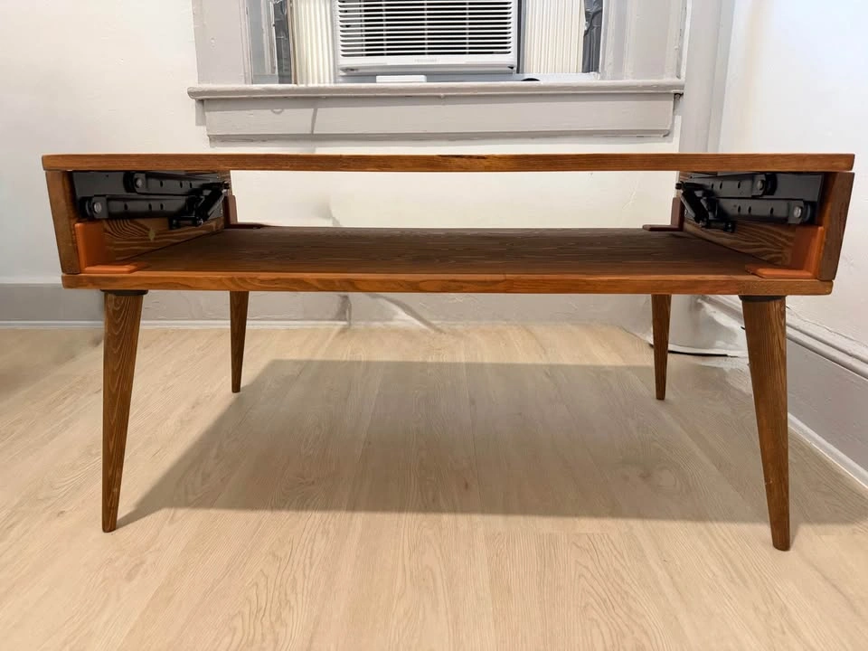 Lift Top Coffee Table with Storage, Small Space Saving Wood Tabl - photo 3