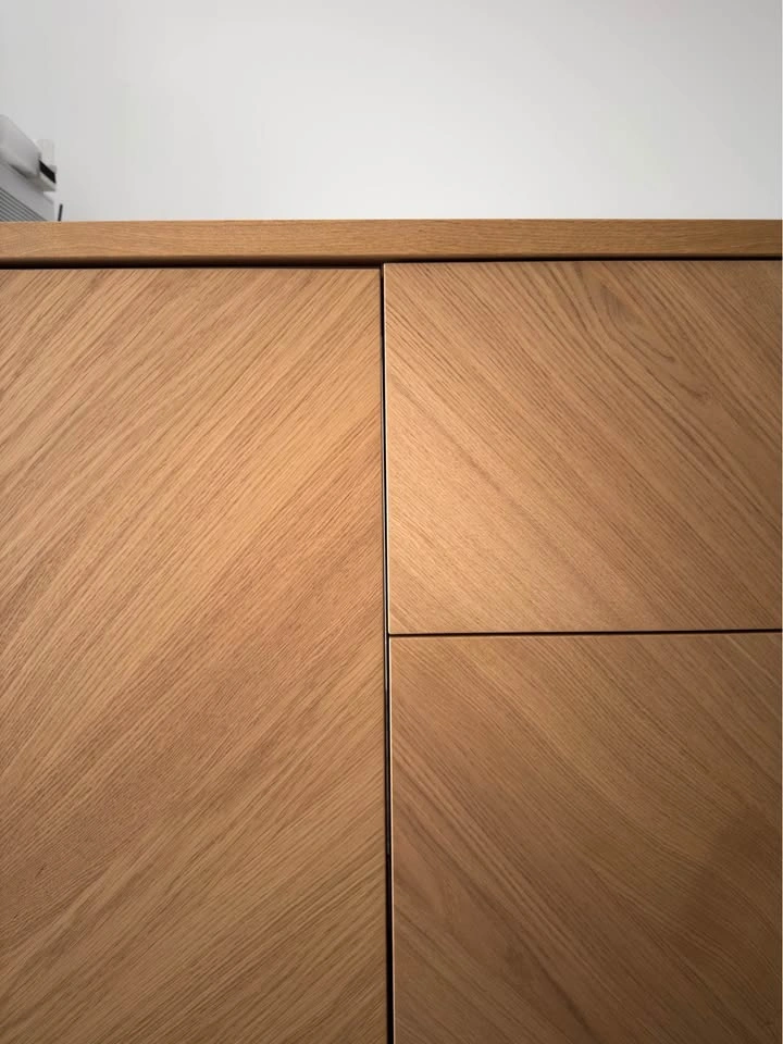 2 Drawer 2 Shelf Oak Sideboard Cabinet - photo 2