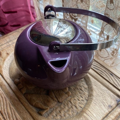 Teavana Fine Porcelain teapot, purple, retro vibes - photo 4