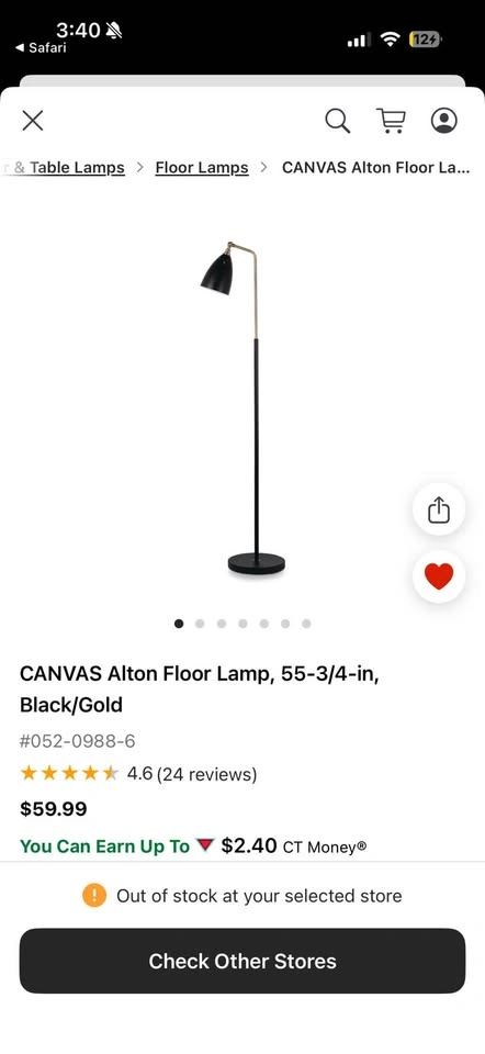 Canvas Alton Floor Lamp - photo 2