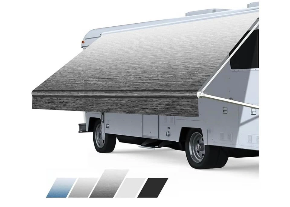Replacement RV Awning Fabric, Black Fade, 120.5" x 99" - photo 2