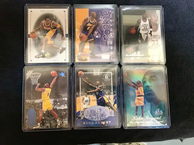 6 Kobe Bryant Cards NBA thumbnail