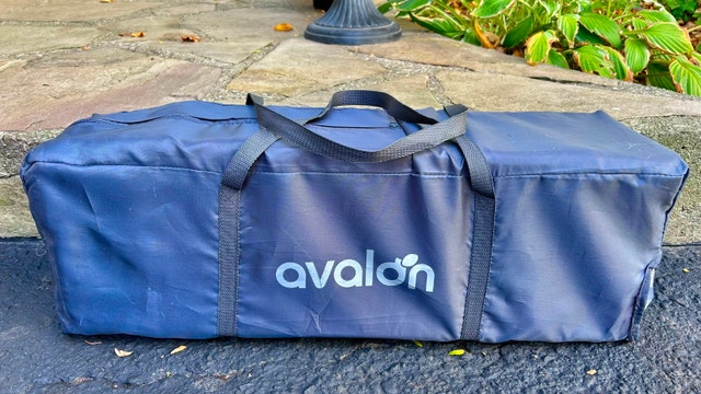 Unused Avalon Portable Playpen with Carry Case, Red/Grey