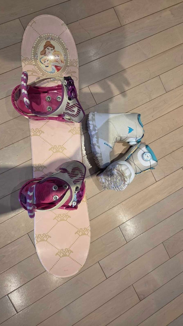 burton girls snowboard complete