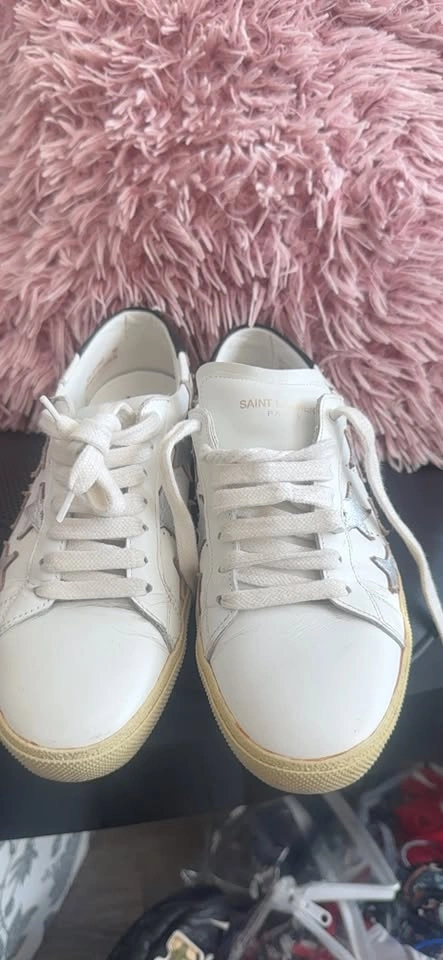 White Star Pattern Saint Laurent Sneakers - photo 2