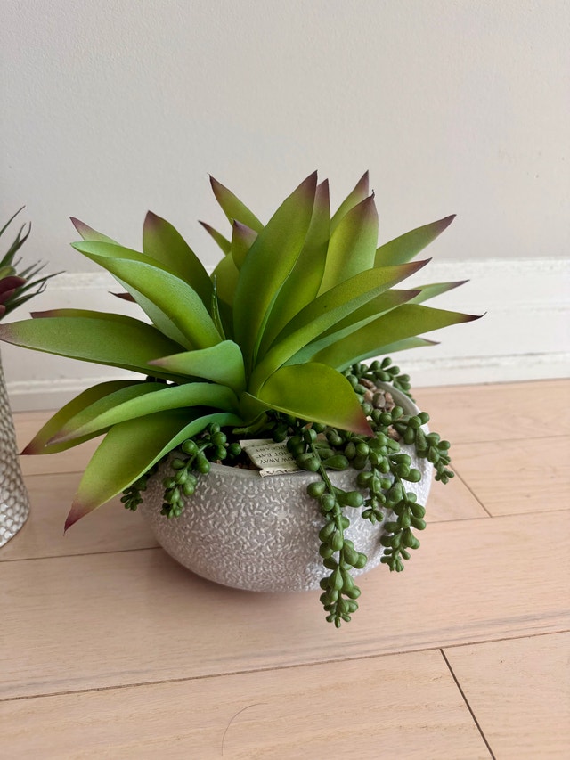 Faux Artificial Plants in Ceramic Pots - photo 5