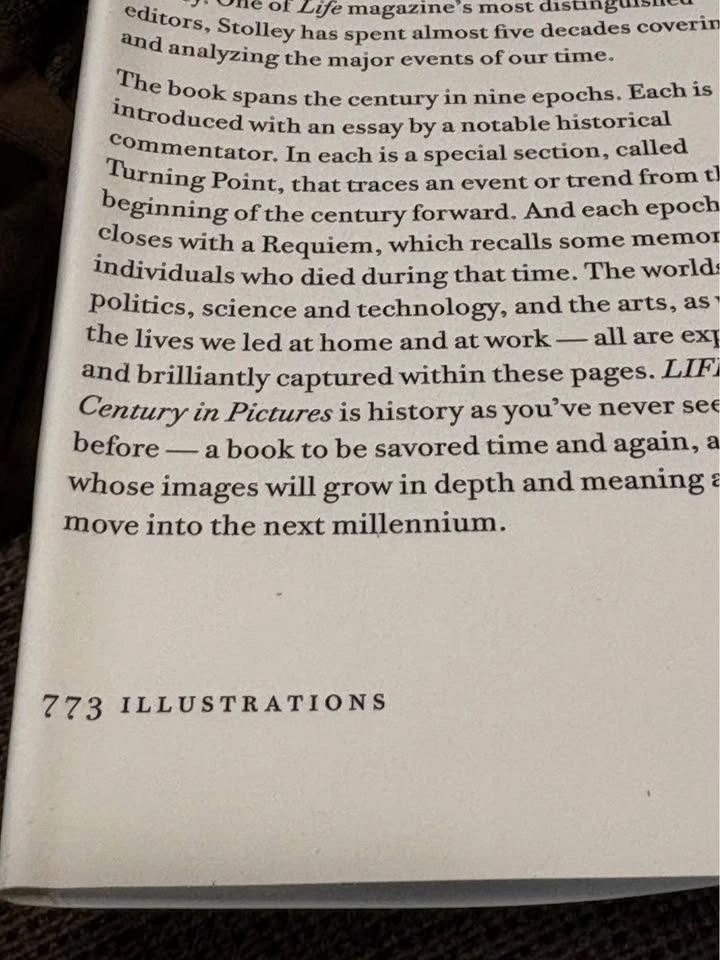 LIFE MAGAZINE: “Our Century in Pictures” Hardcover Book - photo 3