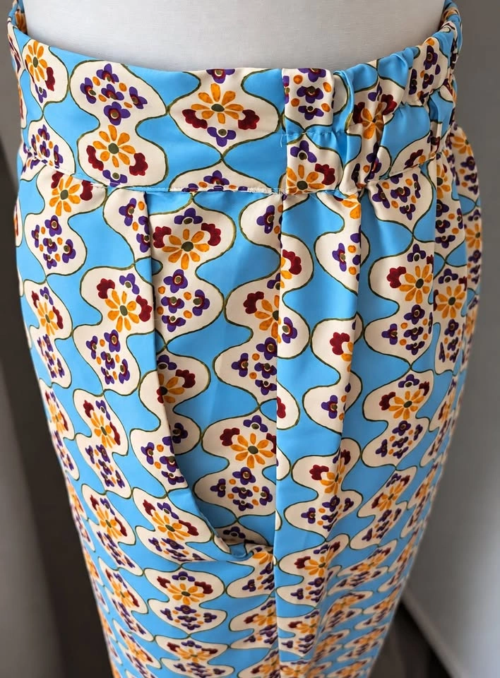 Zara Geometric Print Satin Co-Ord Set – Shirt + Trousers, S - photo 3