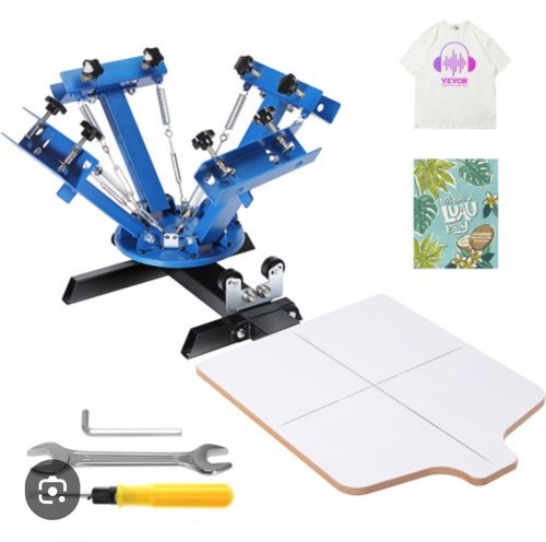 VEVOR 4 Color 1 Station Silk Screen Printing Machine
