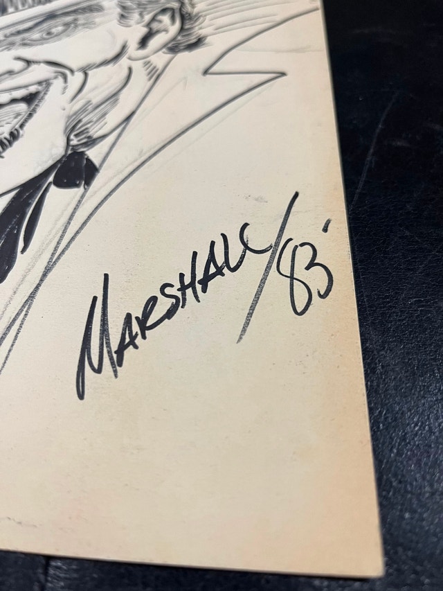 Original Marshall Rogers Joker Sketch DC Comics - photo 2