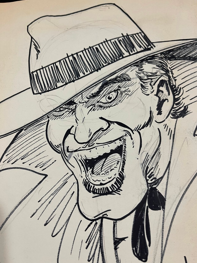 Original Marshall Rogers Joker Sketch DC Comics - photo 3