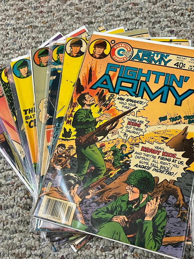 Fightin' Army Charlton Comics Lot of 8 Issues War Stories
