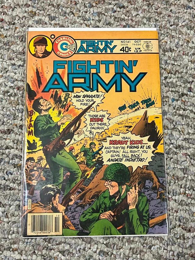 Fightin' Army Charlton Comics Lot of 8 Issues War Stories - photo 2