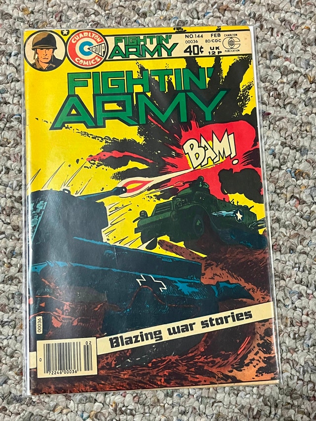 Fightin' Army Charlton Comics Lot of 8 Issues War Stories - photo 3