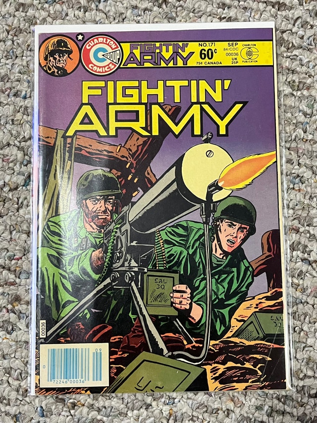 Fightin' Army Charlton Comics Lot of 8 Issues War Stories - photo 4