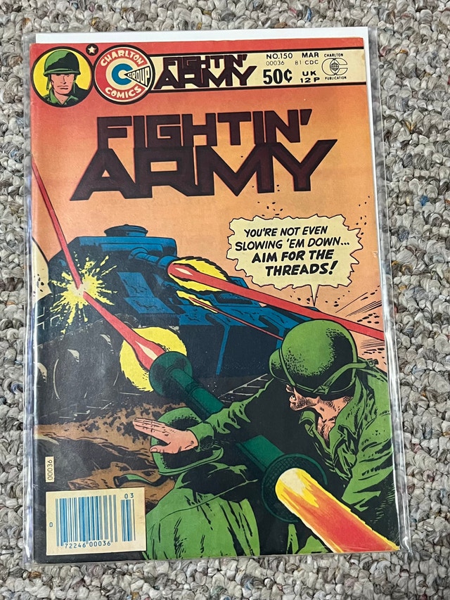 Fightin' Army Charlton Comics Lot of 8 Issues War Stories - photo 5
