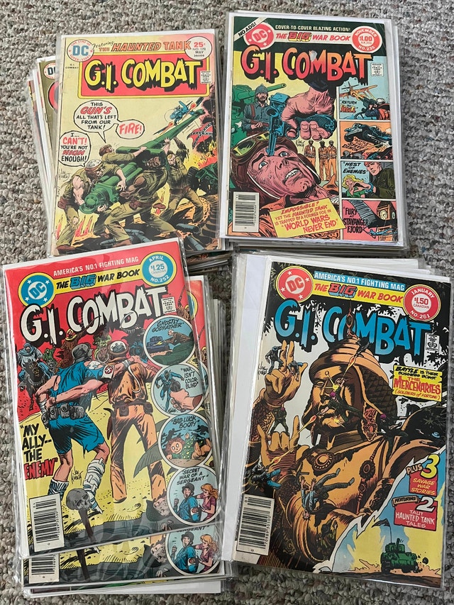 G.I. Combat Comic Lot DC War Various CPV Newsstands 44 Comics