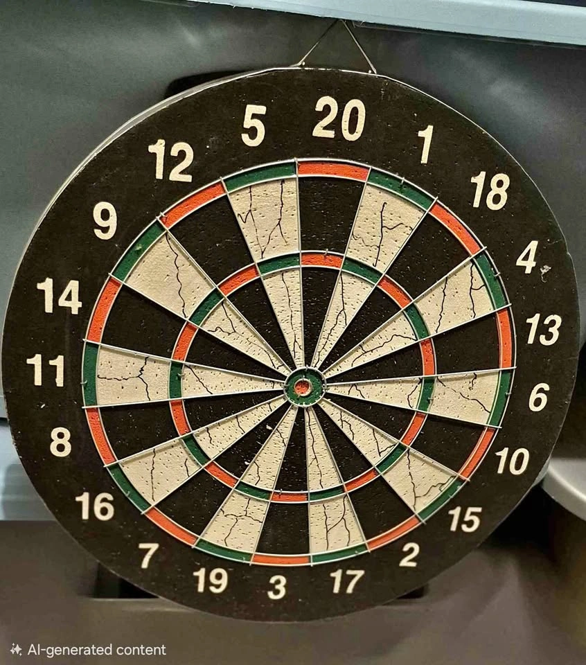 Two-side Dart Board, board only, GUC