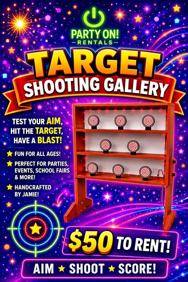 Rental - Target Shooting Gallery Carnival Game