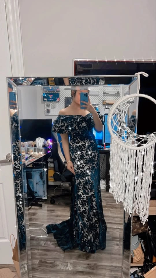 Long green dress - photo 2