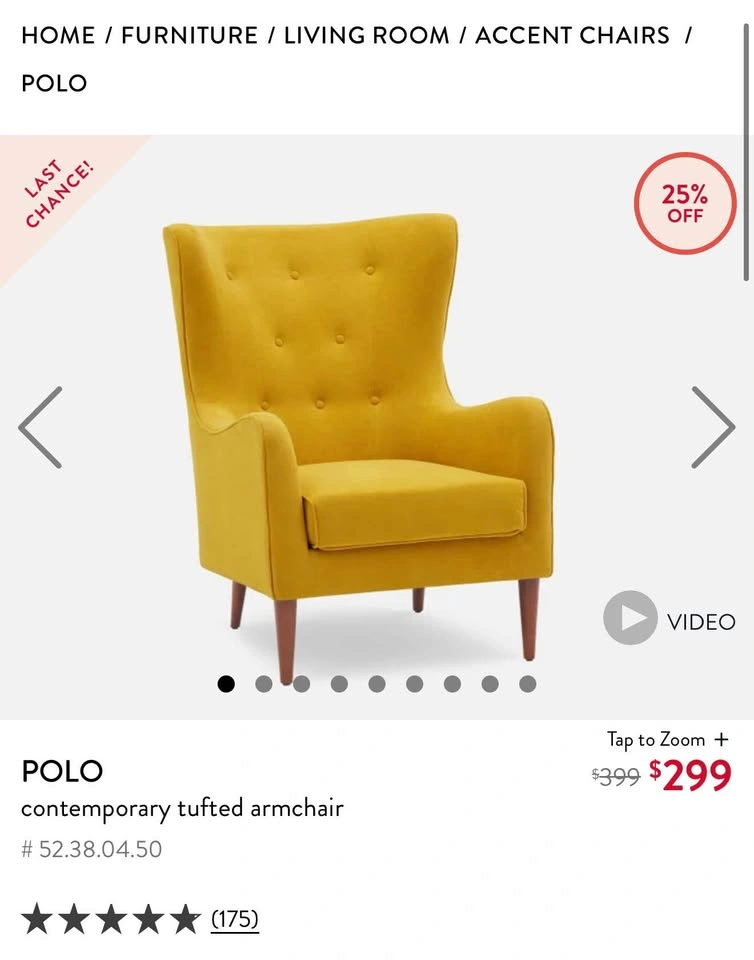 Beautiful Structube Accent Chair - photo 3
