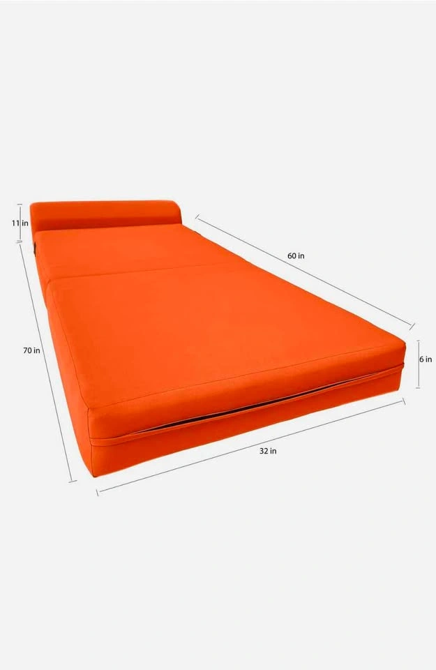 Like New - orange - folding sofa bed - photo 3