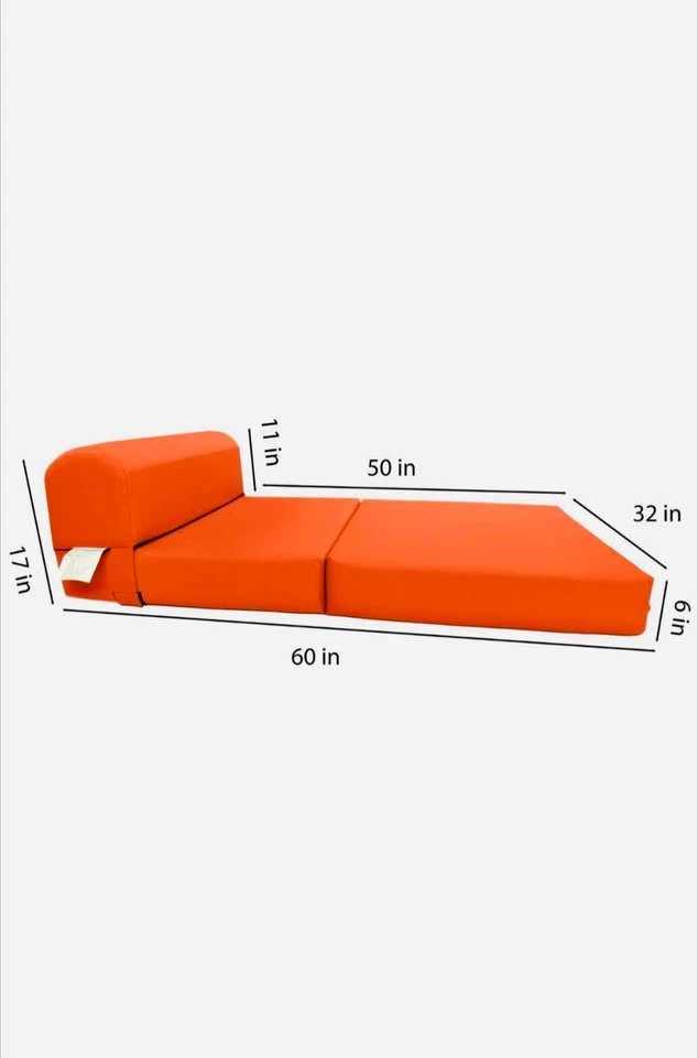 Like New - orange - folding sofa bed - photo 4