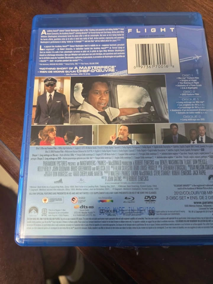 Flight (2013 Blu-ray/DVD) - photo 3