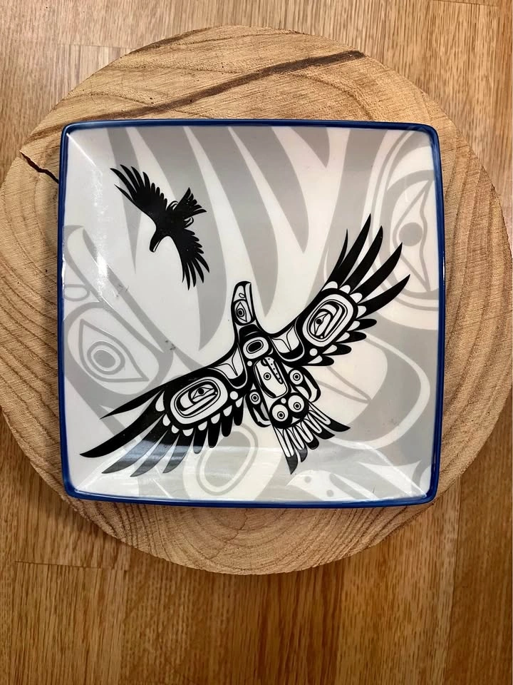 Native Art Collectibles: Bradford Exchange Plate, Dish & Cards