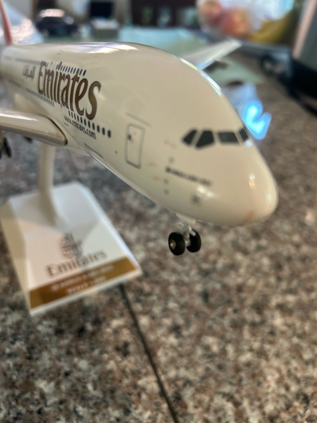 Emirates Airbus A380-800 Scale Model - photo 3