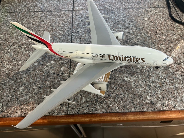 Emirates Airbus A380-800 Scale Model - photo 5