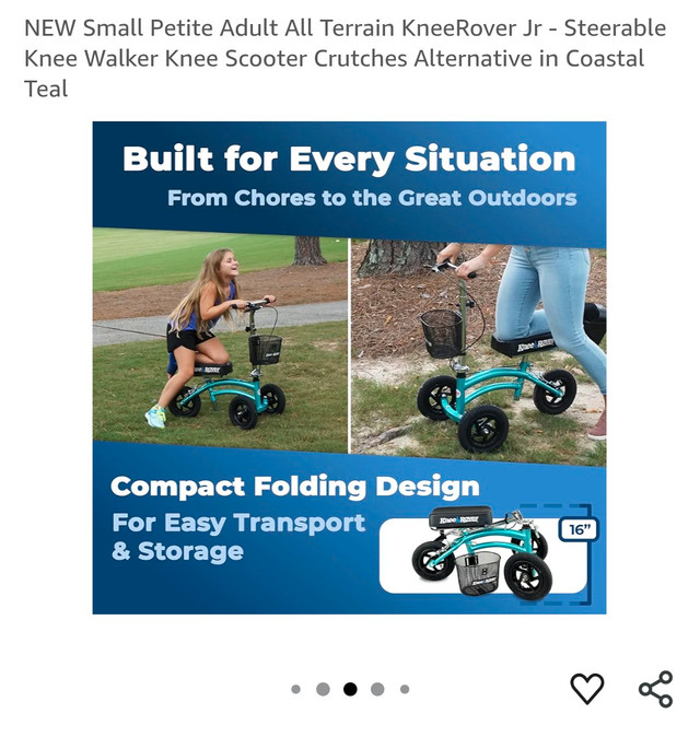 Green Knee Scooter with Basket (retail $320) - photo 4