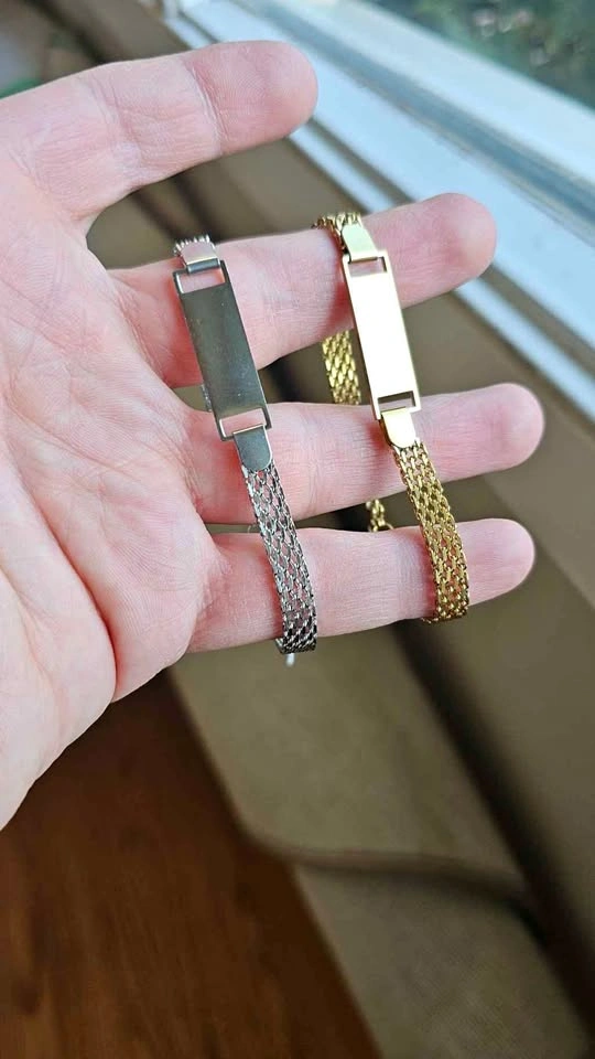 Stainless Steel Mesh ID Bracelet