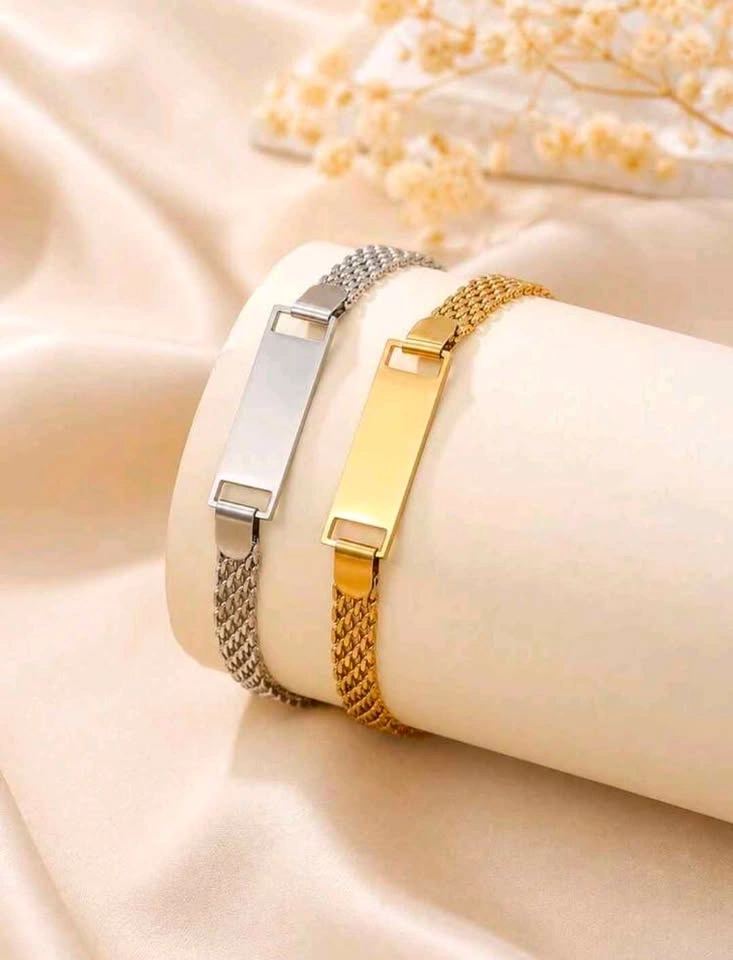Stainless Steel Mesh ID Bracelet - photo 2