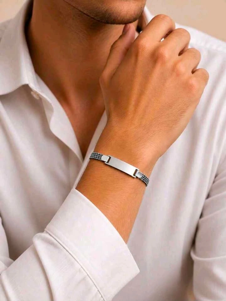 Stainless Steel Mesh ID Bracelet - photo 4