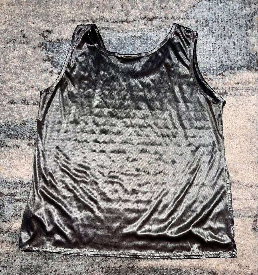 Silver Shimmery Tank Top. - photo 2