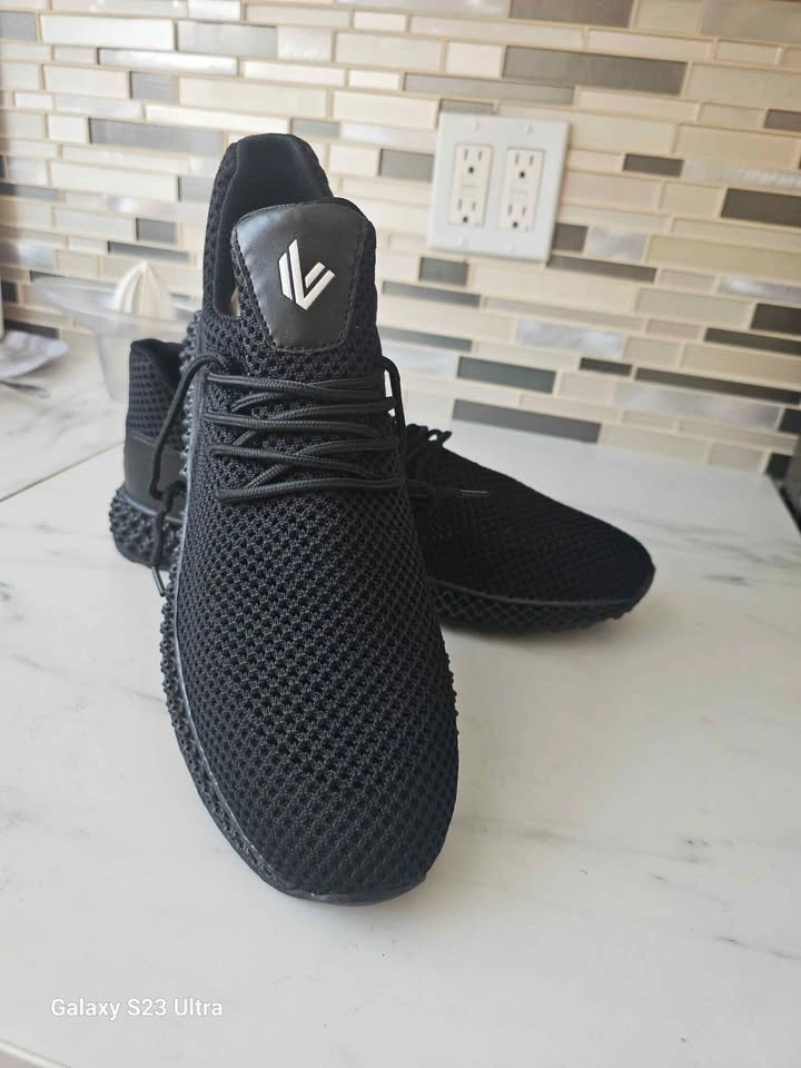 Black Mesh Sneakers Unique Soles - photo 2