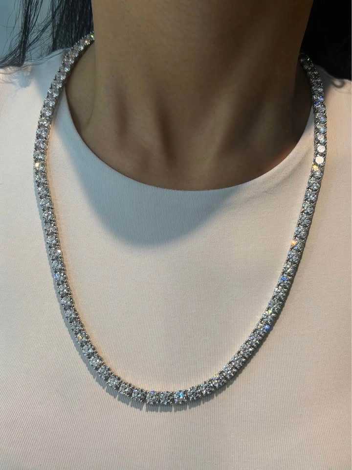 Lab diamond white gold Cuban - photo 3