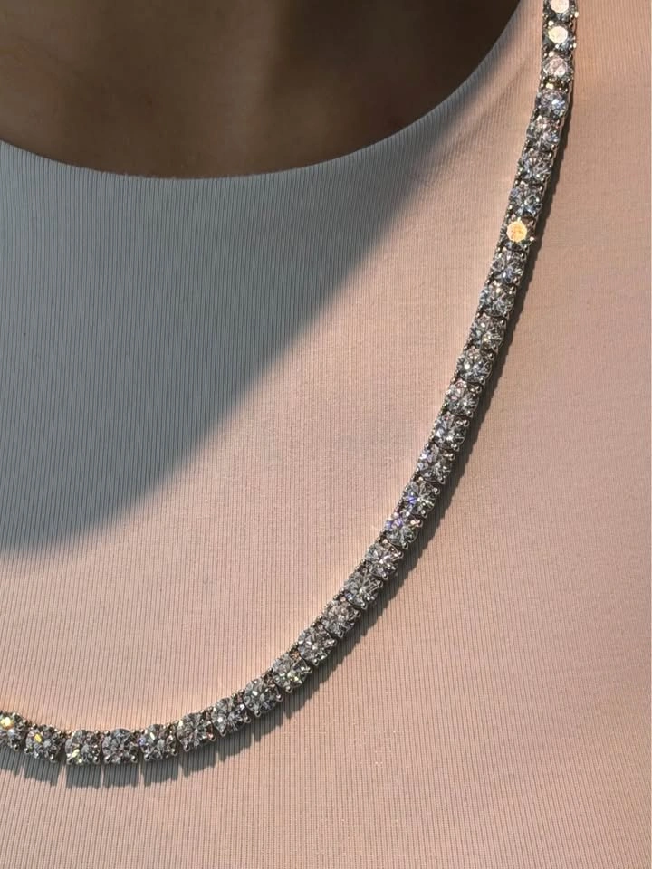 Lab diamond white gold Cuban - photo 5