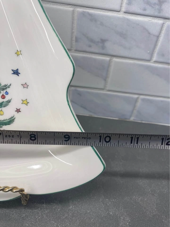 Vintage Nikko Christmastime Tree Shaped Serving Dish - photo 3