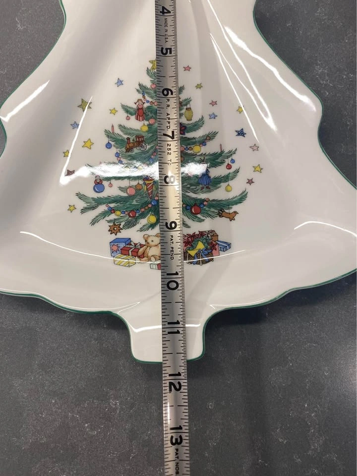 Vintage Nikko Christmastime Tree Shaped Serving Dish - photo 4